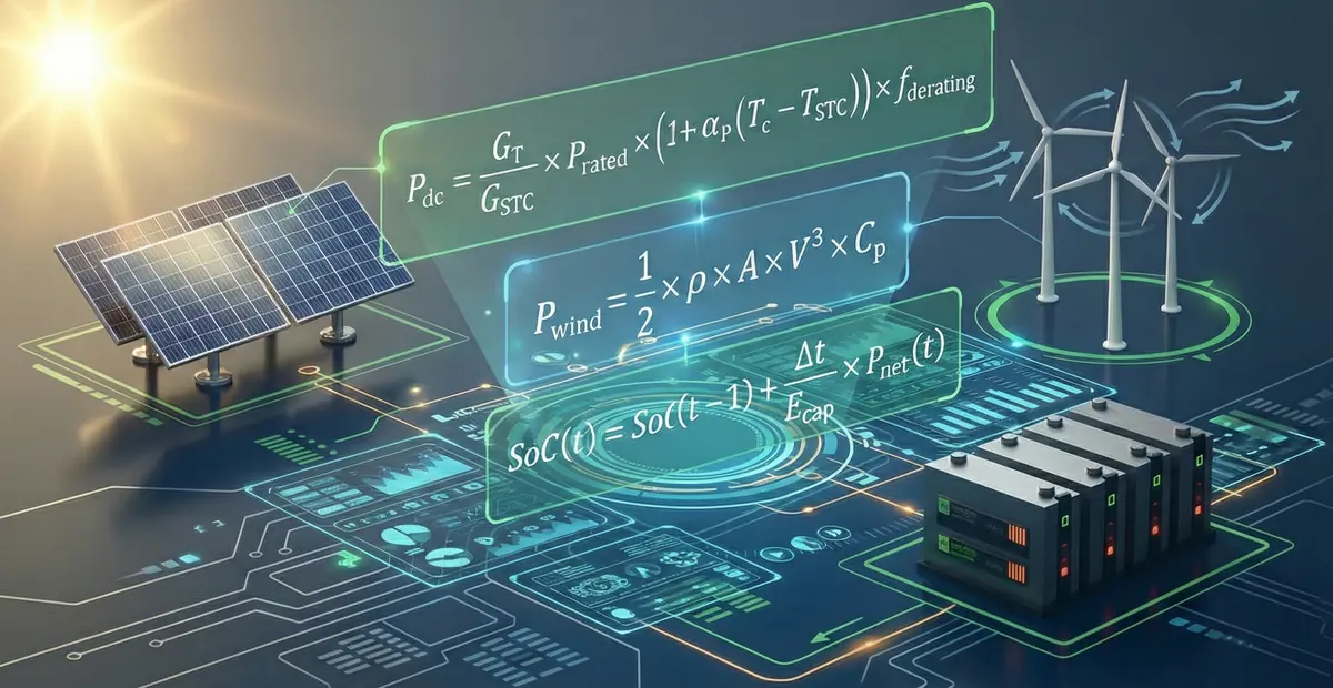 Energy simulation dashboard